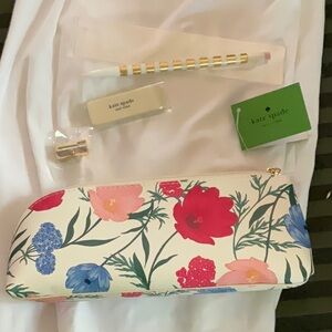 Kate Spade Multicolor Floral Pouch